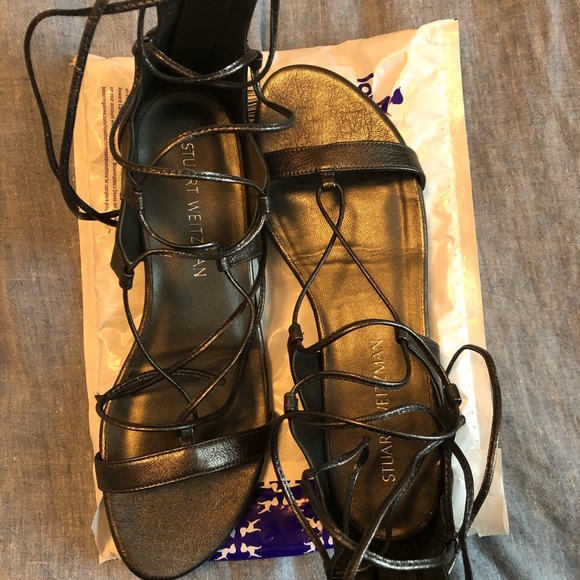 Stuart Weitzman Tie Up Gladiator Sandals - Picture 2 of 8